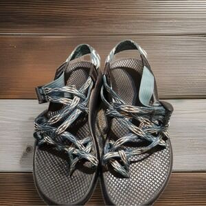 Chaco Sandals Womens 8 ZX/2 Classic Hiking Strappy Multicolor Comfort Toe-Loop